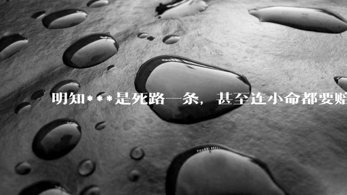 明知***是死路一条，甚至连小命都要赔进去，台湾领导人为什么还要坚持搞***？